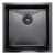 картинка Мойка подст.монтаж 45х45 (3,0) вып 3 1/2  MIXLINE PRO 20см с сифоном (черный графит) от магазина Веботделка.рф