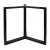 картинка Валонгу подстолье 802х802, H730+10мм, черный (RAL 9005, муар) от магазина Веботделка.рф